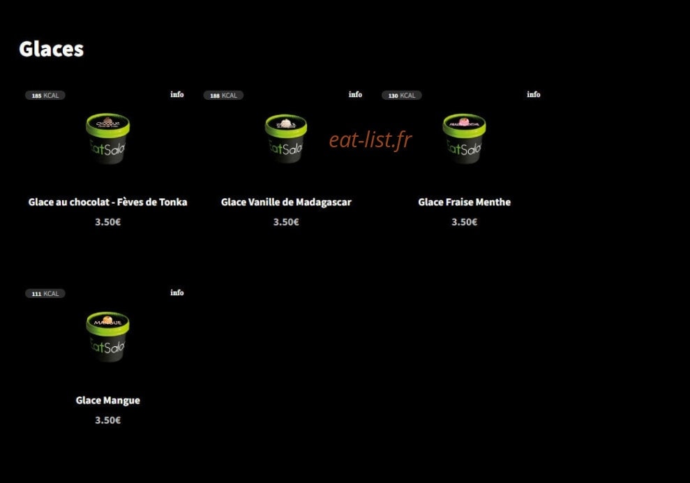 Eat Salad — carte page 14