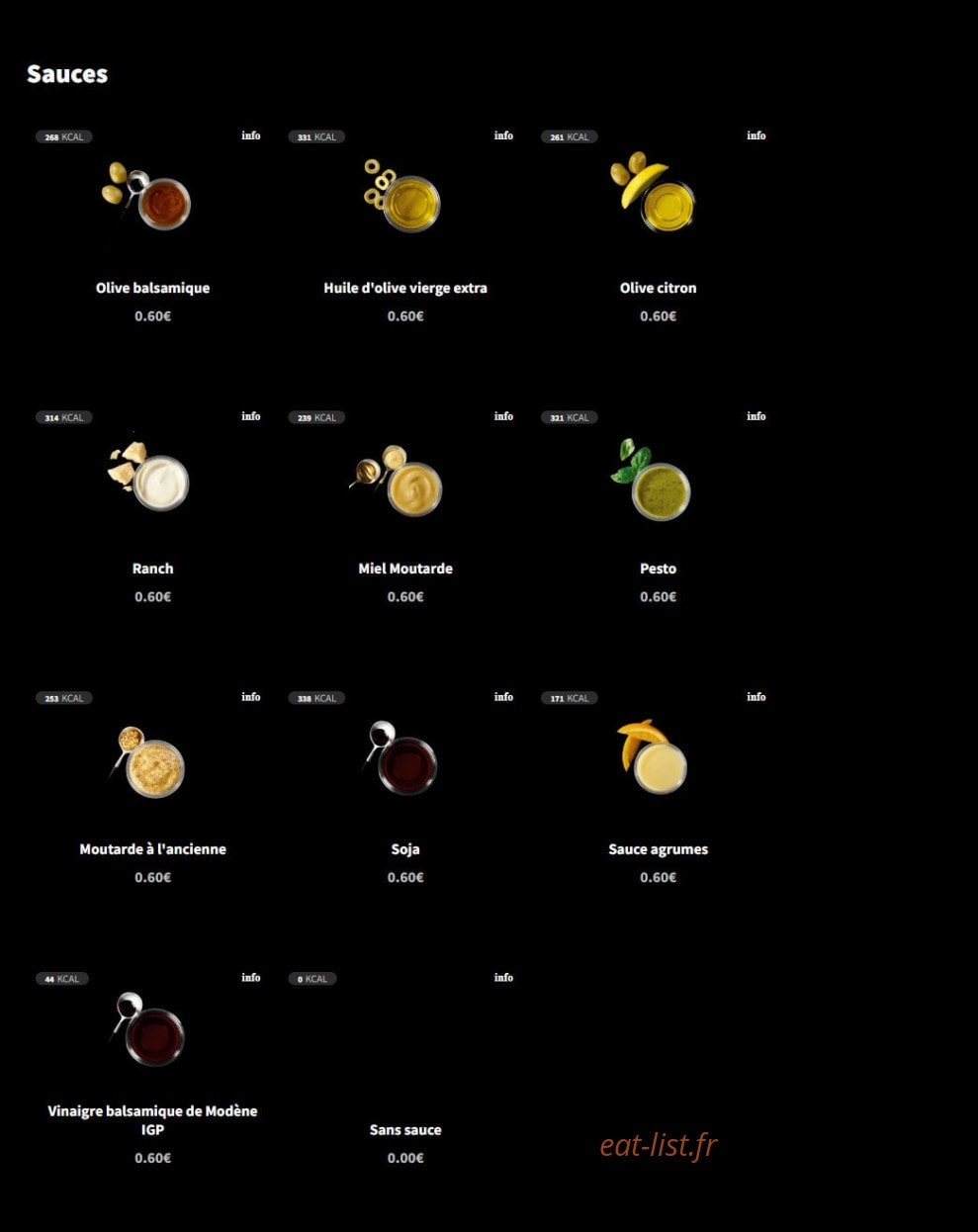 Eat Salad — carte page 6