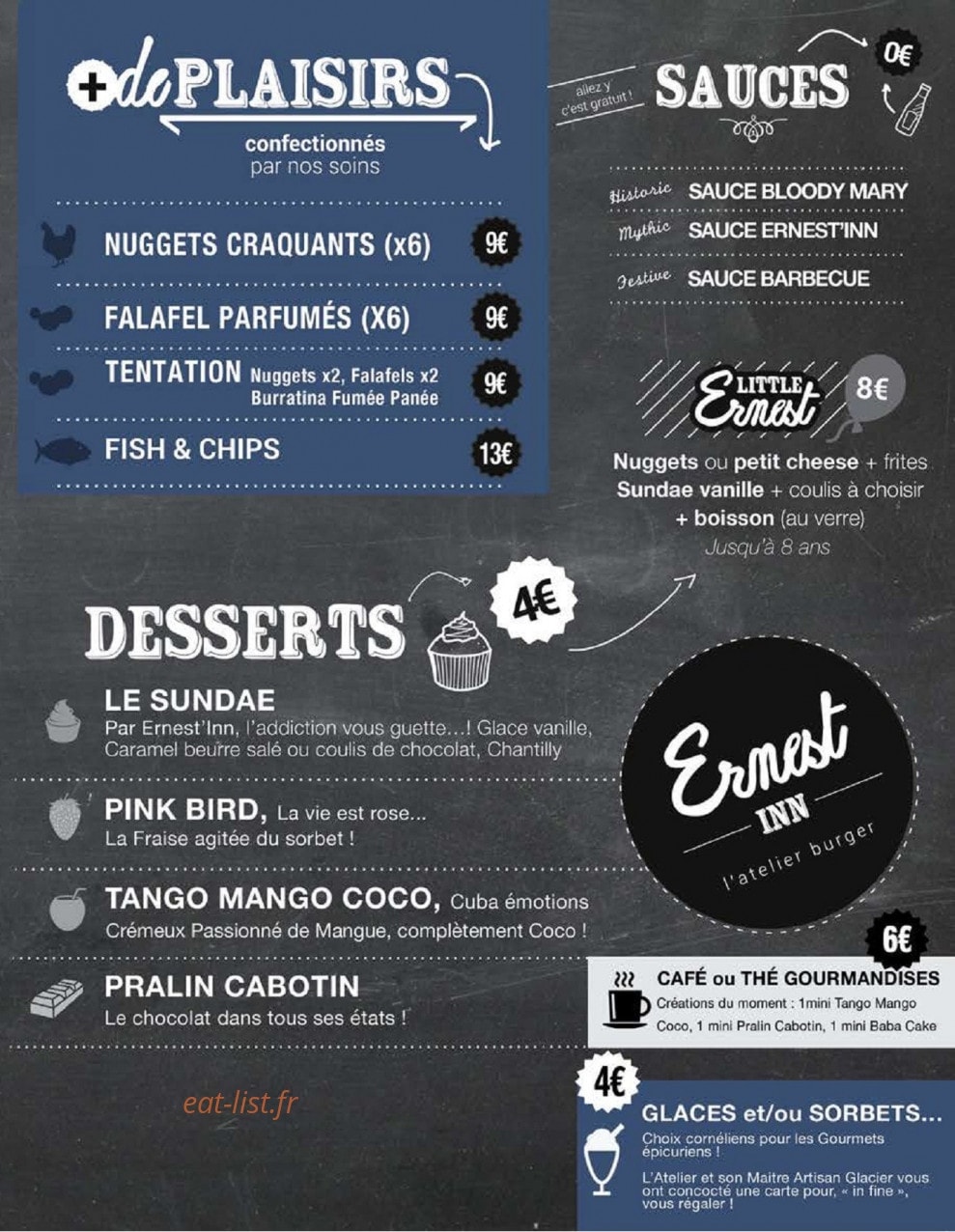 Ernest Inn — carte page 2