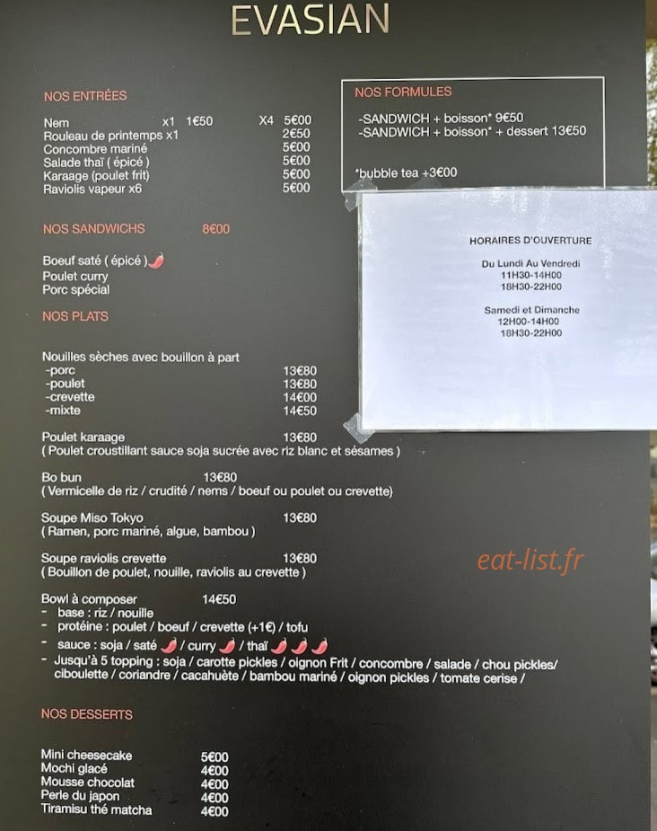 Evasian — carte page 1