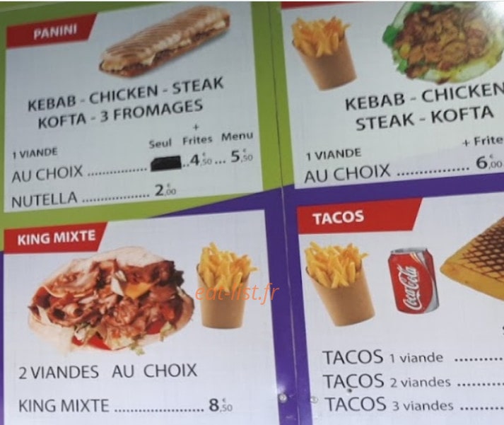 Food 49 — carte page 1