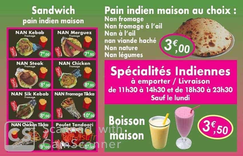 Fry Chiken — carte page 2
