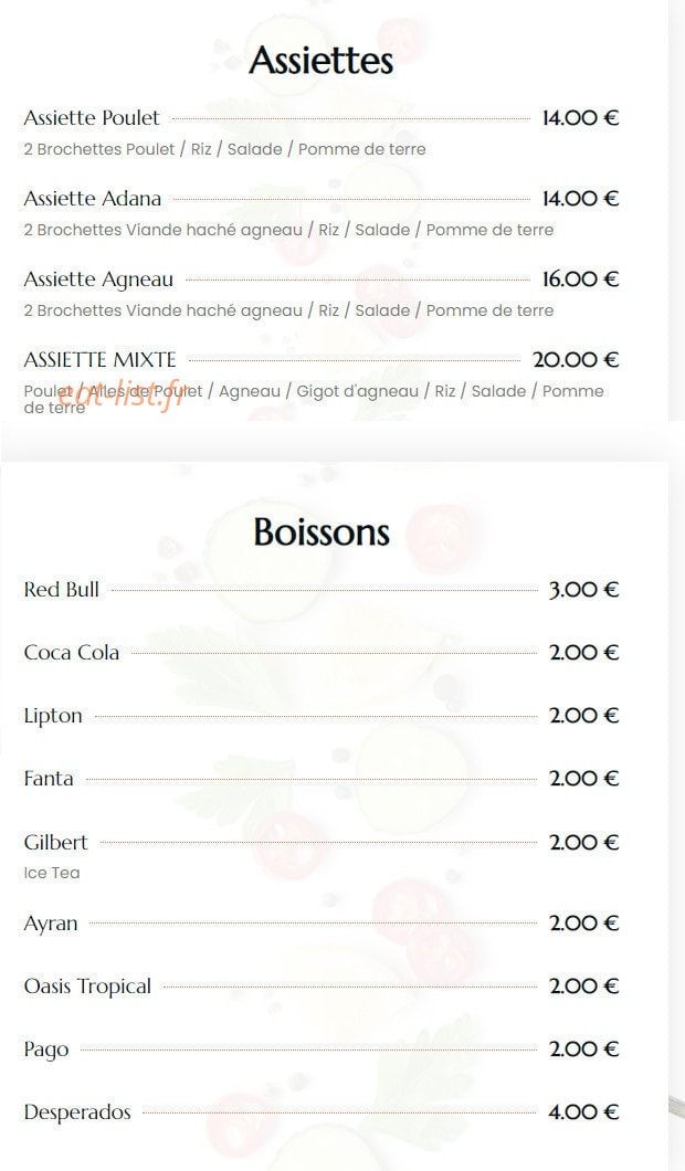 Grill House — carte page 2