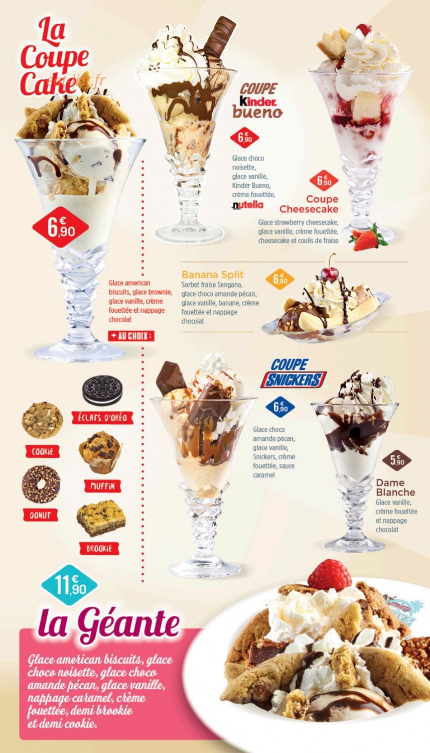 Holly's Diner — carte page 14