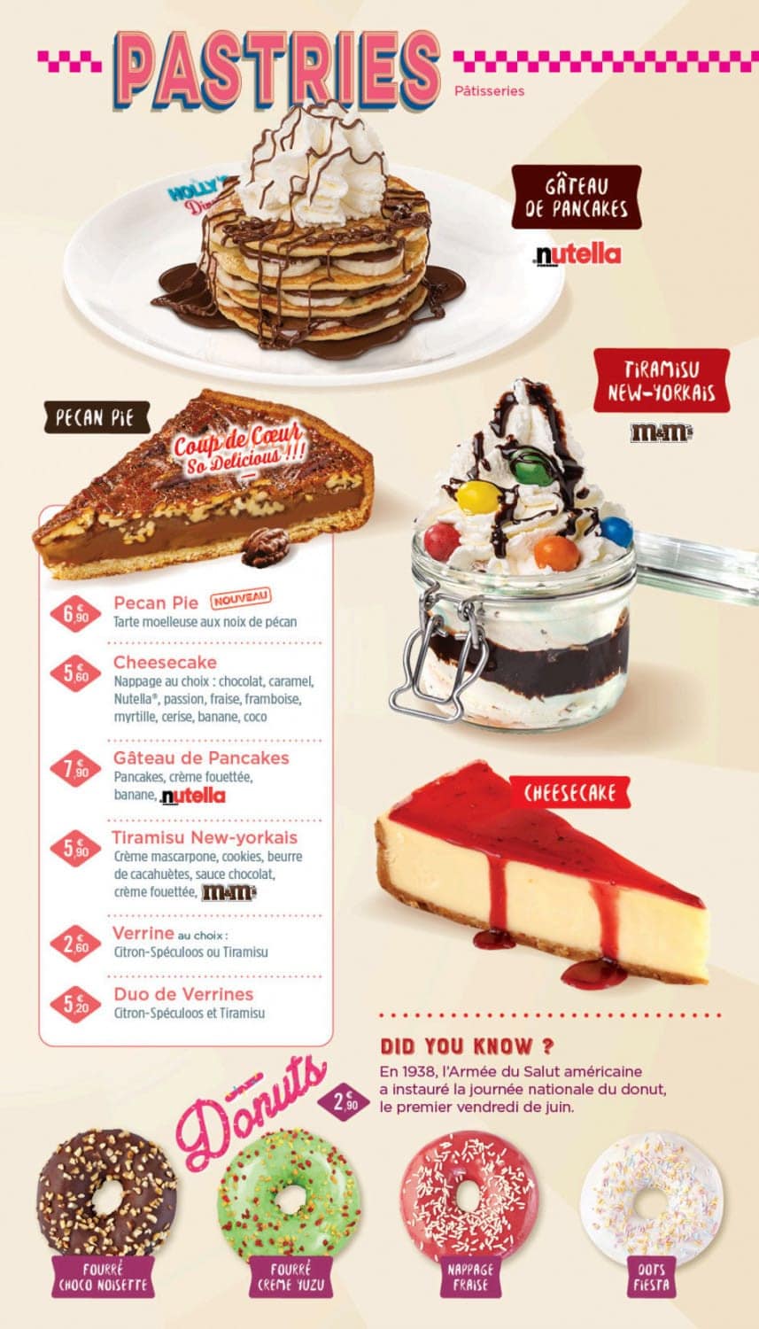 Holly's Diner — carte page 12