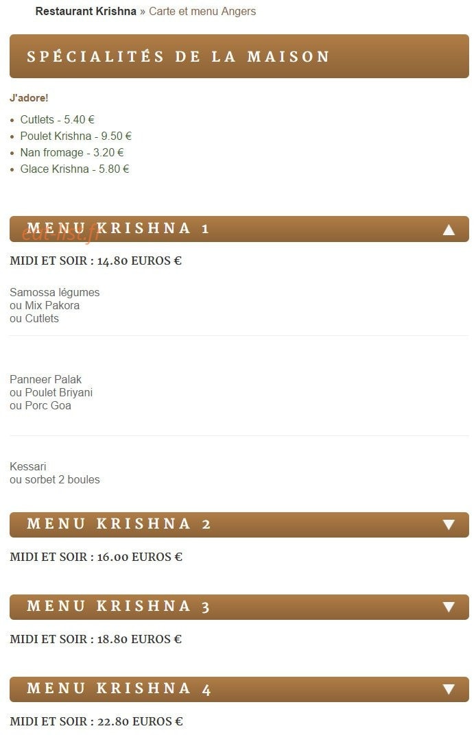 Krishna — carte page 2