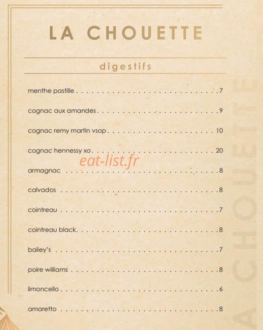 La chouette — carte page 5
