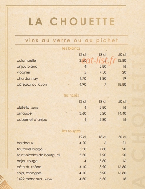 La chouette — carte page 7