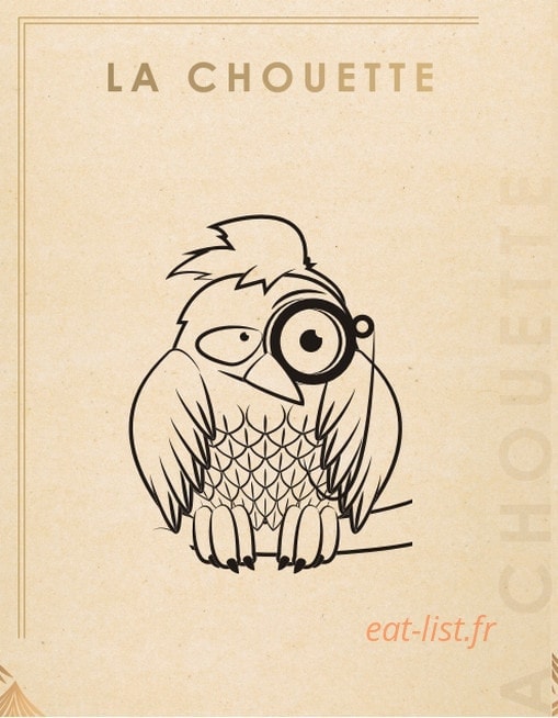 La chouette — carte page 1