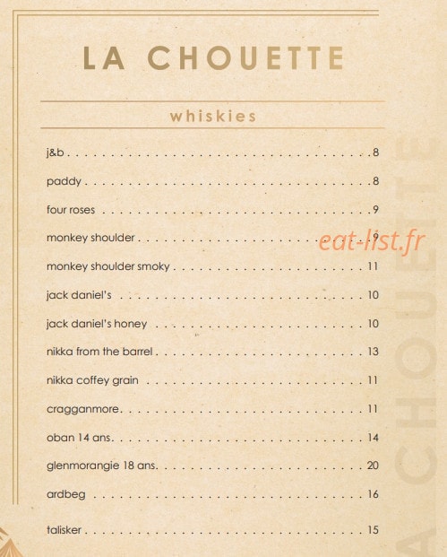 La chouette — carte page 9