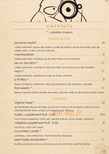 La chouette — carte page 16