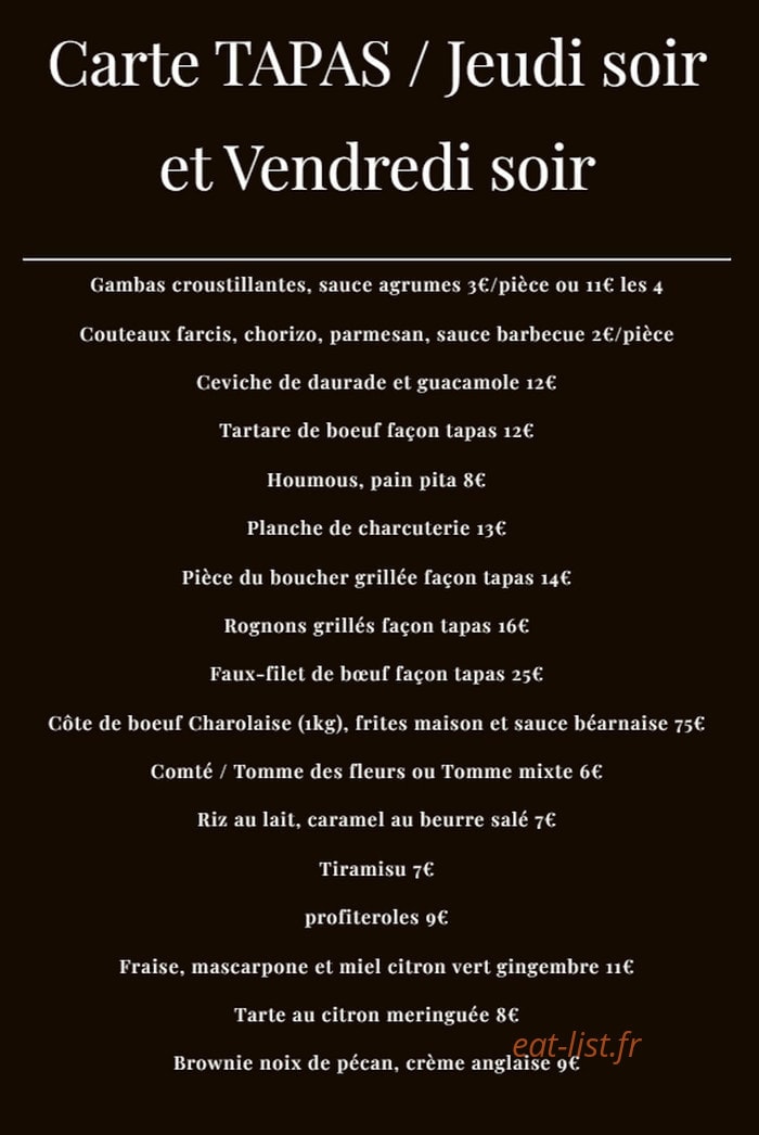 La Douce Heure — carte page 2