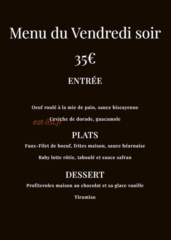 La Douce Heure — carte page 1