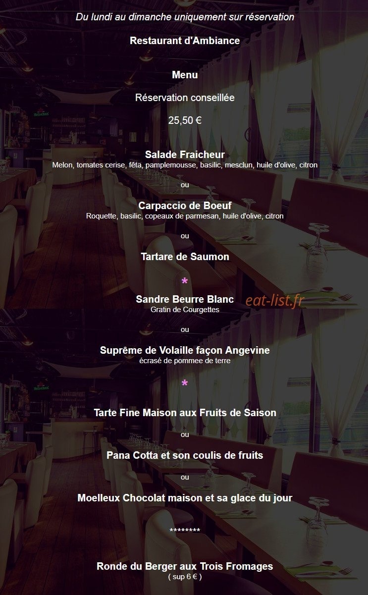La Peniche — carte page 1