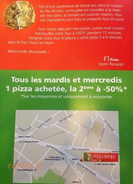 La pizza Romeo 49 — carte page 4