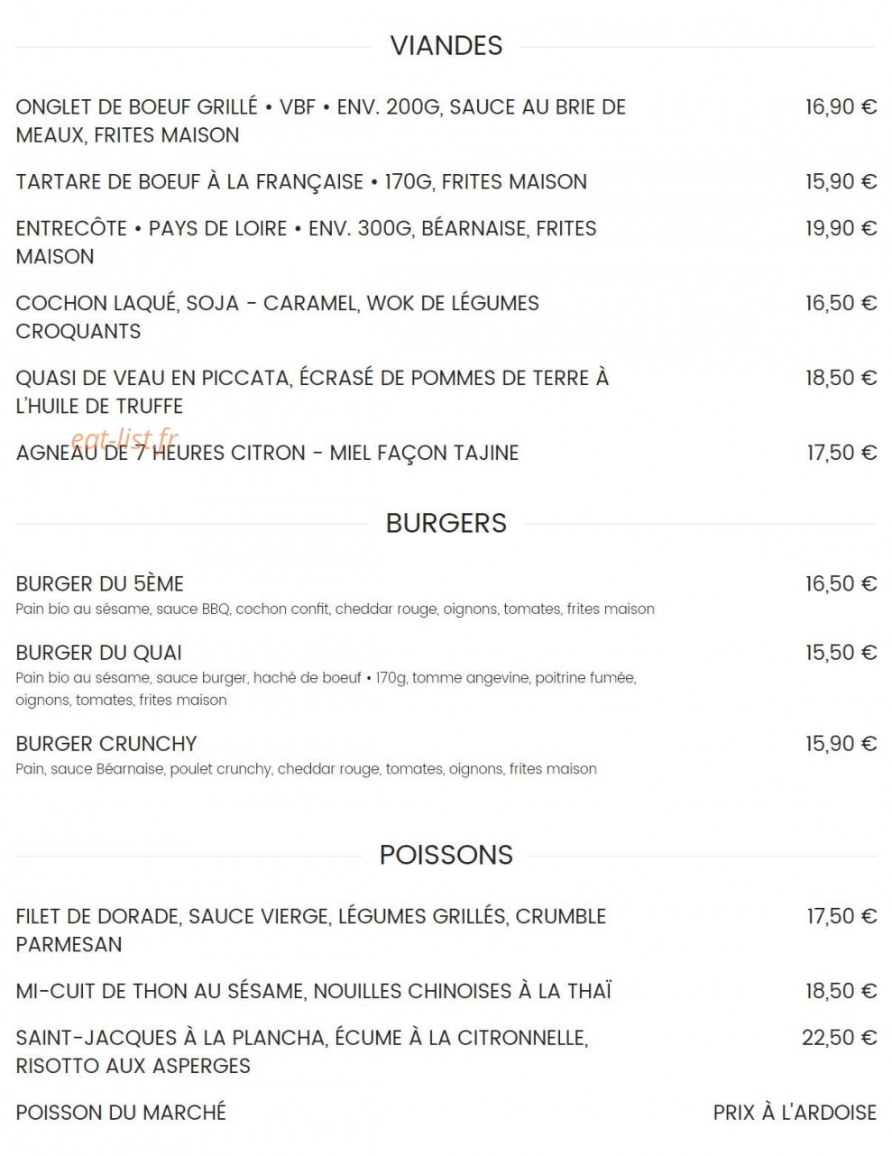 La Réserve — carte page 3