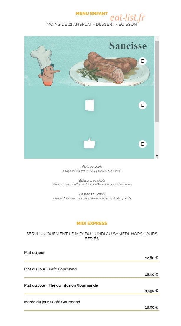 La Taverne — carte page 5