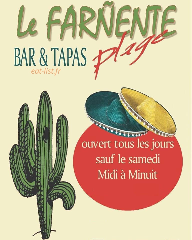 Le Farñente Plage — carte page 1