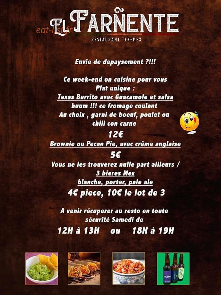 Le Farñente — carte page 1