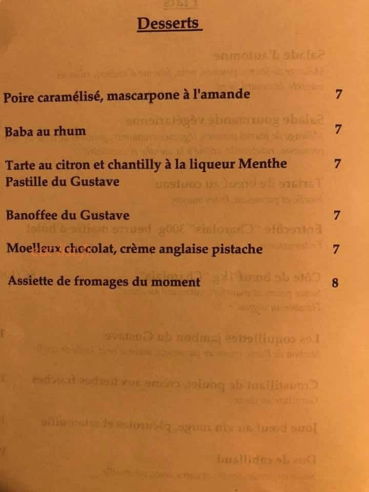 Le Gustave — carte page 3