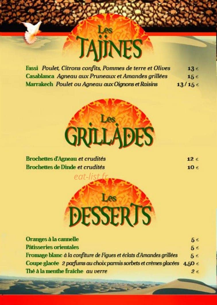 Le Paloma — carte page 3