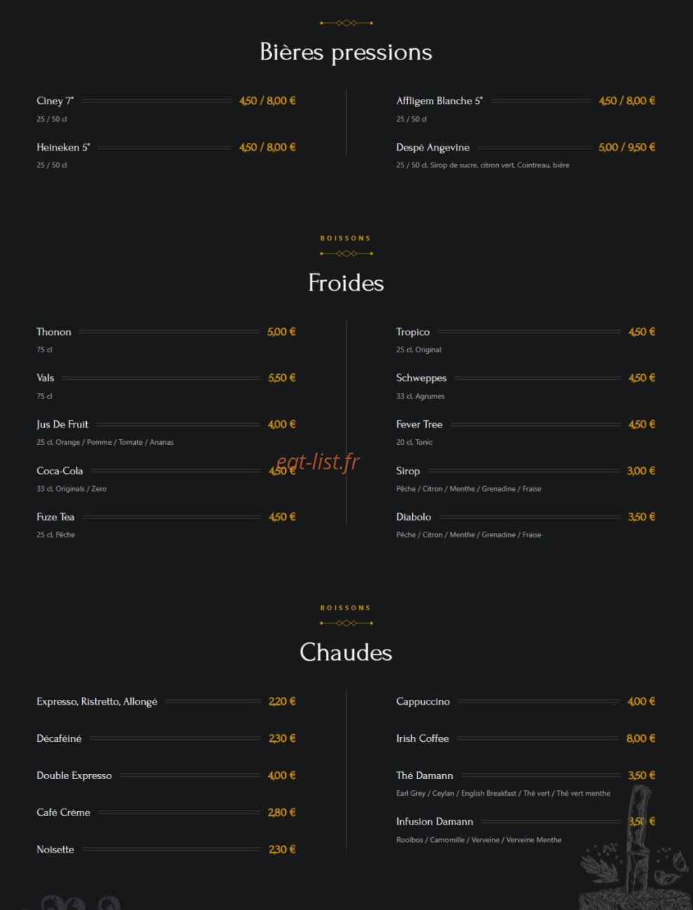 Le Panoramique — carte page 4