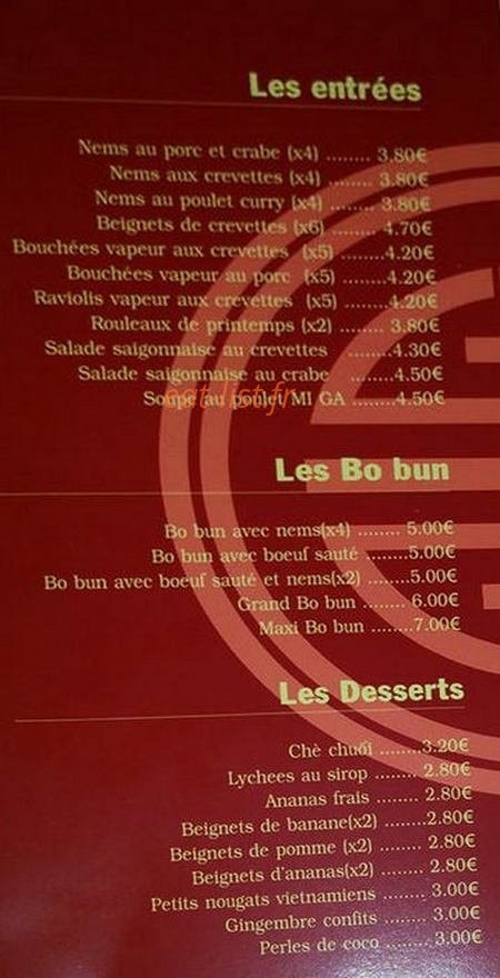 Le Saigon — carte page 3