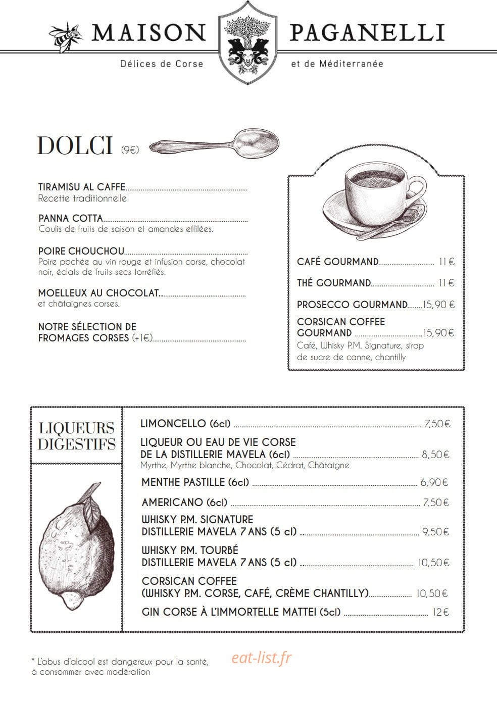 Maison Paganelli — carte page 10