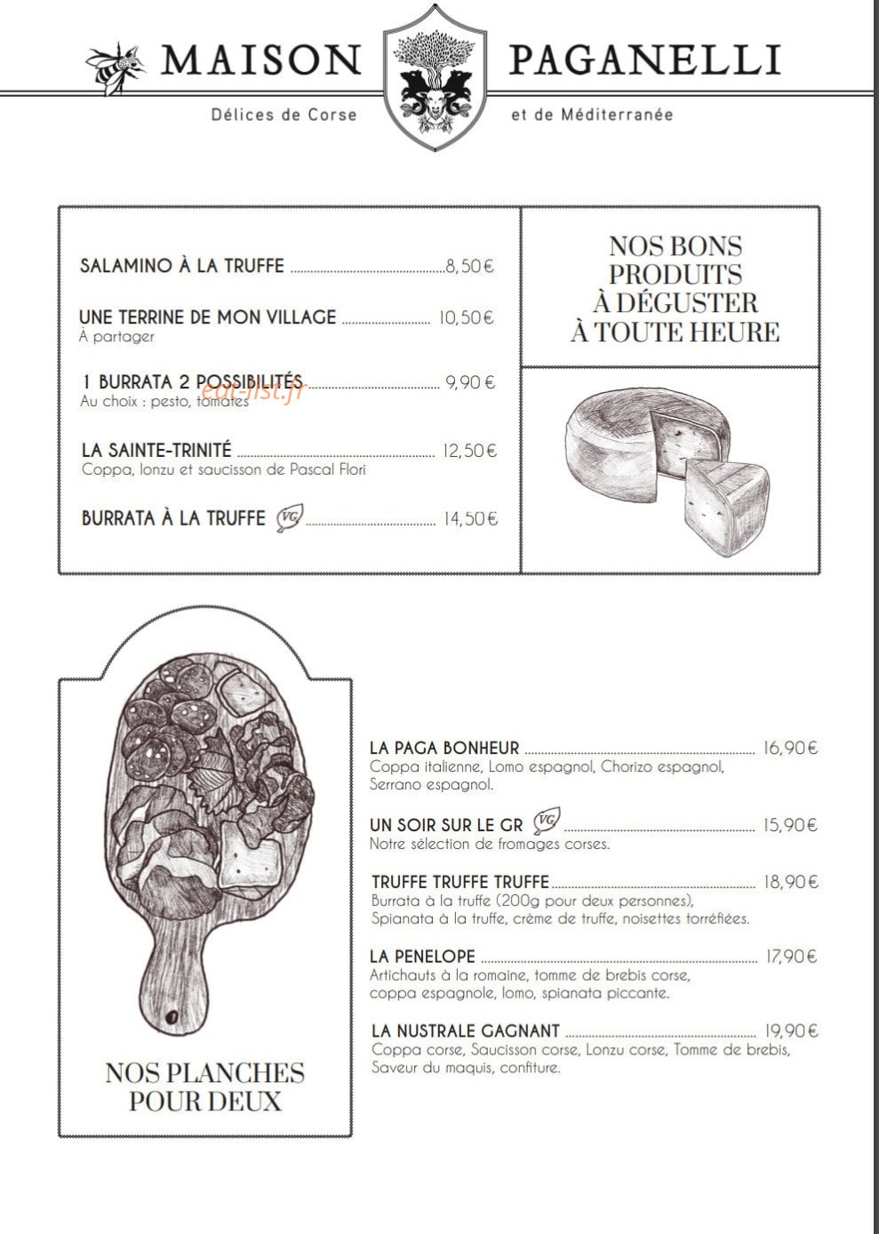 Maison Paganelli — carte page 9