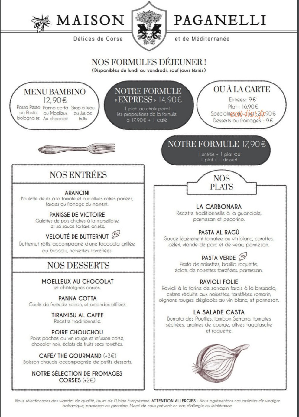 Maison Paganelli — carte page 2