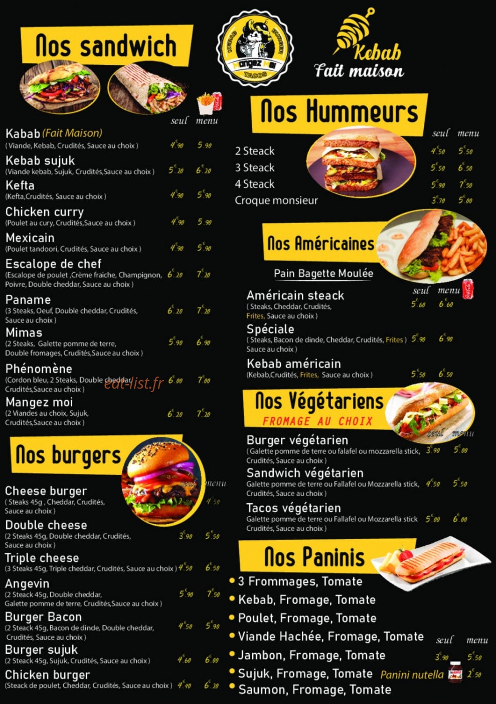 Mangez moi — carte page 1