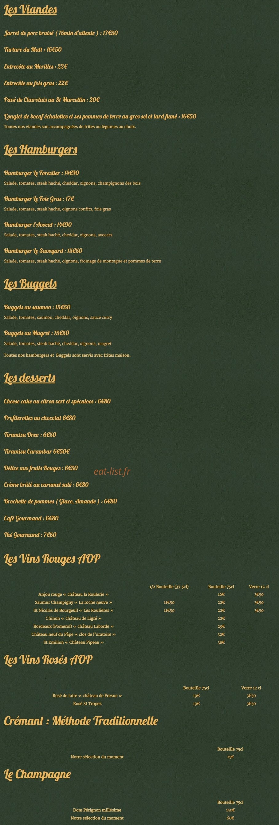Matt Murphy's — carte page 7