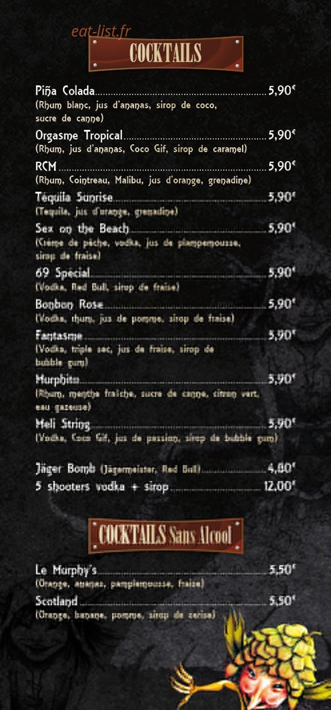 Matt Murphy's — carte page 5