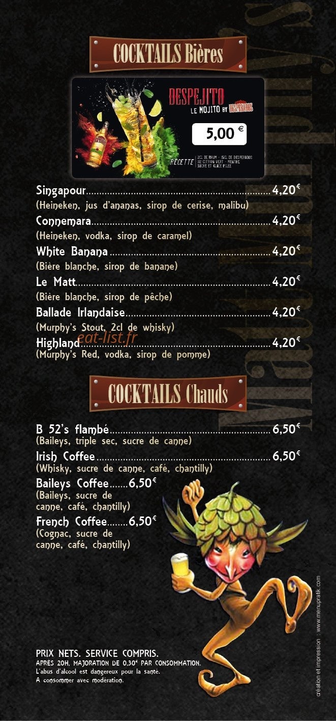 Matt Murphy's — carte page 6