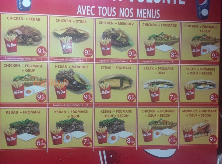 Mc doner — carte page 3