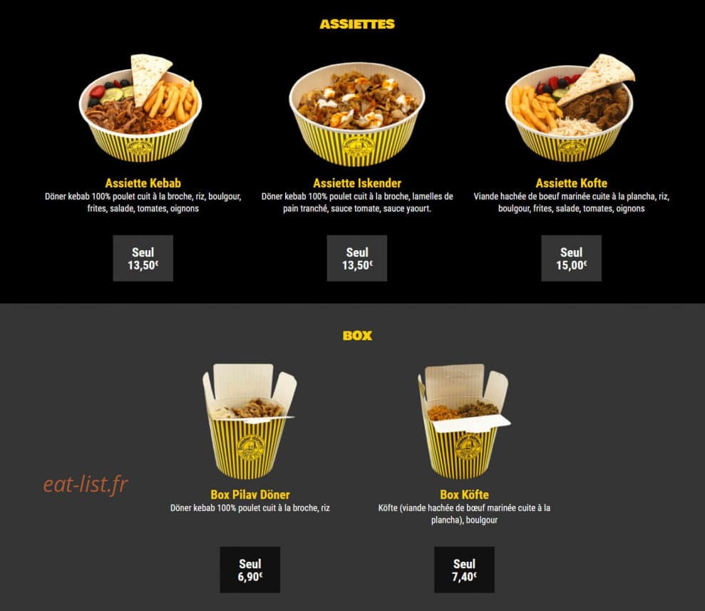 Mister Döner — carte page 4