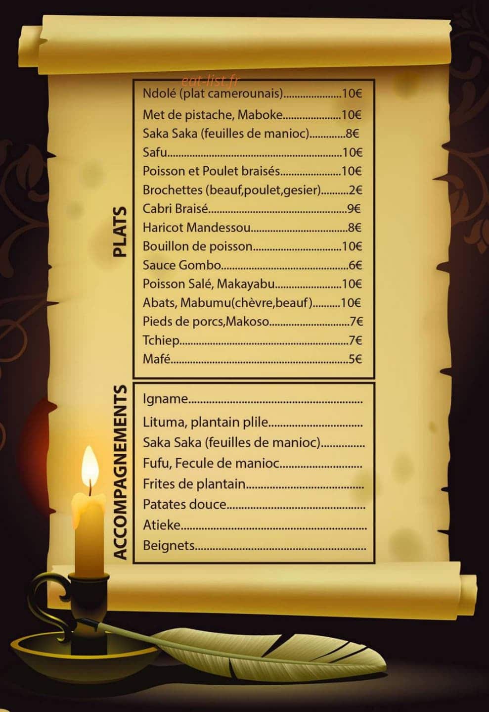 Ndolé pimenté — carte page 1