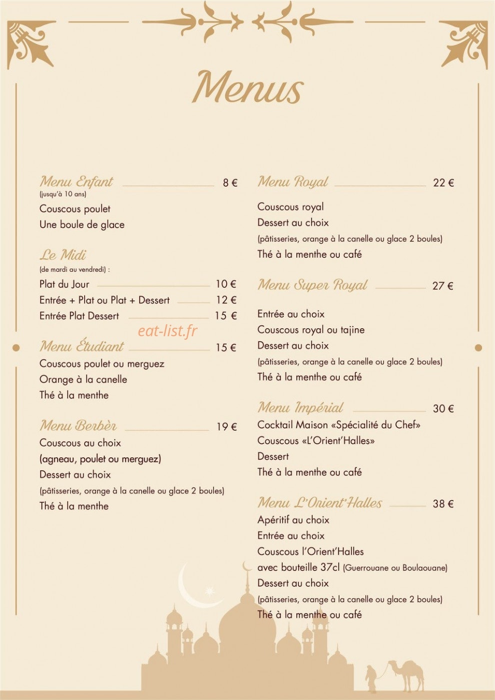 Orient'halles — carte page 3