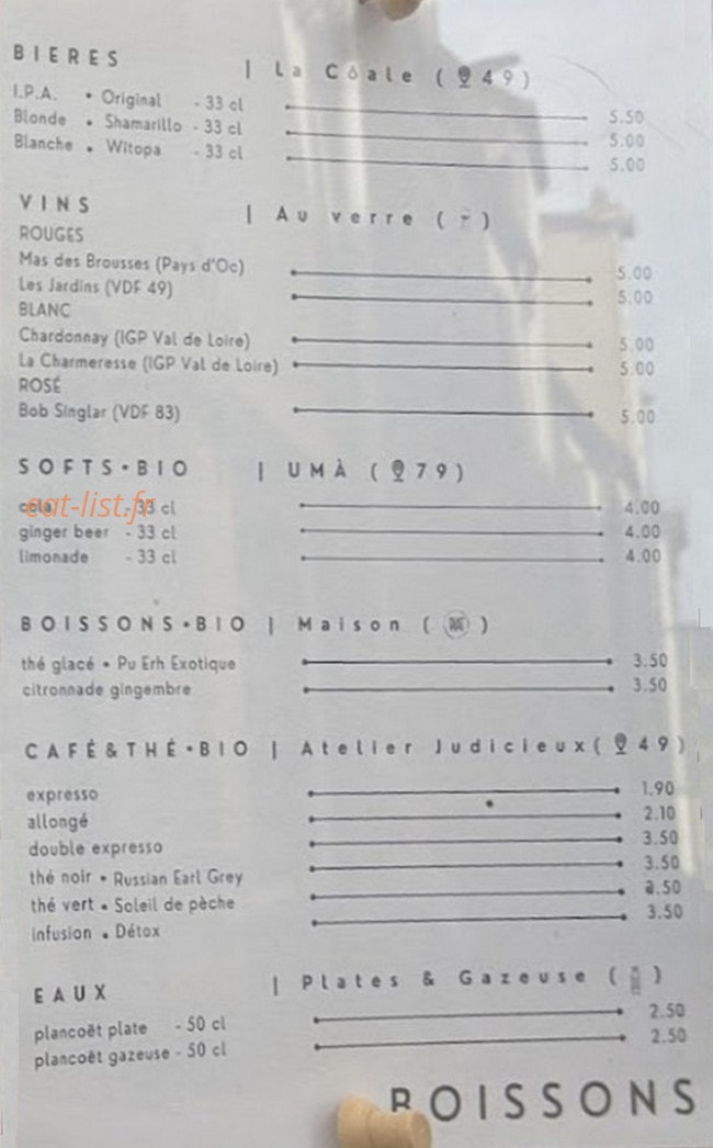 Piat Café Cantine — carte page 2