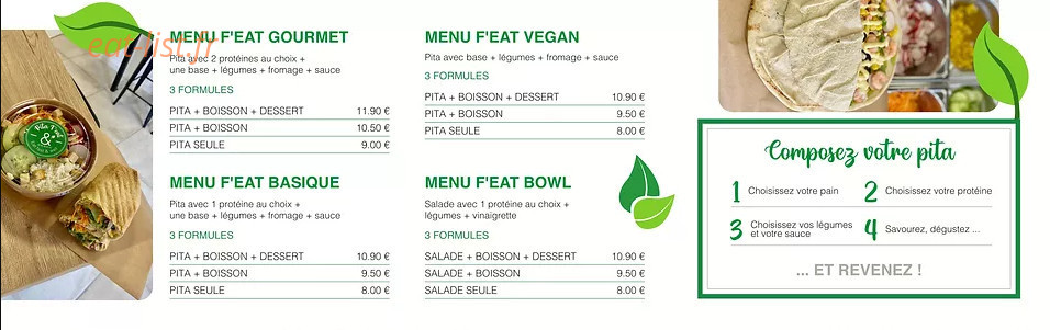 Pita F'eat — carte page 1
