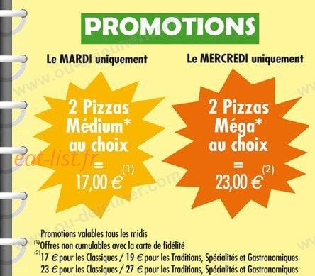 Pizza du Roy — carte page 2