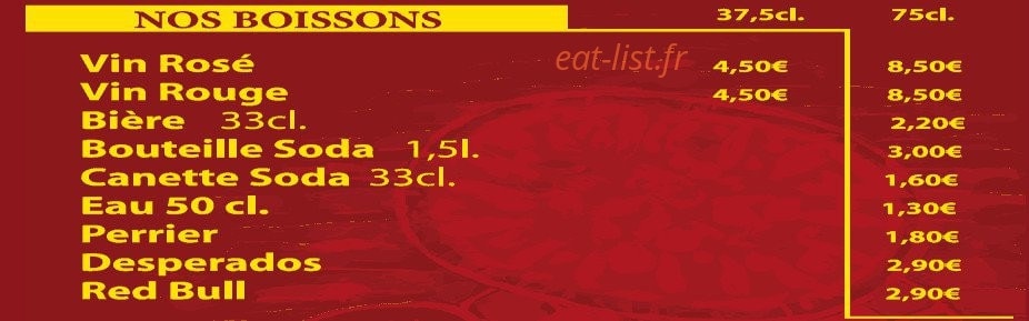 Pizza Régina — carte page 4