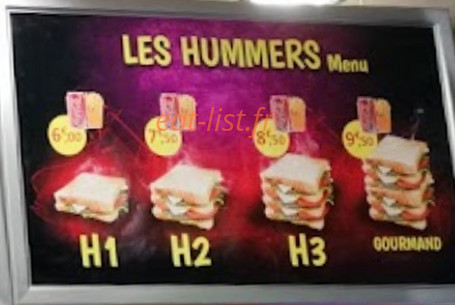 Planete Food — carte page 1
