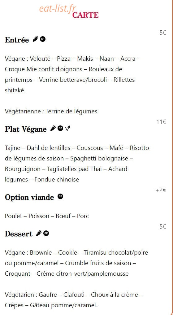 Potiron&Ciboulette — carte page 1