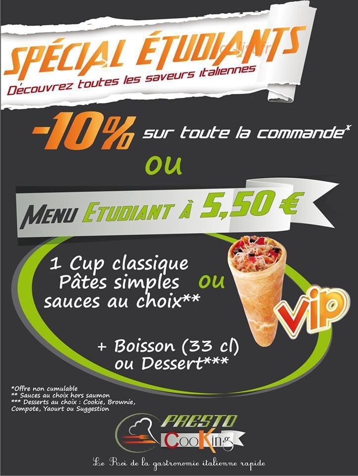 Prestocooking — carte page 2