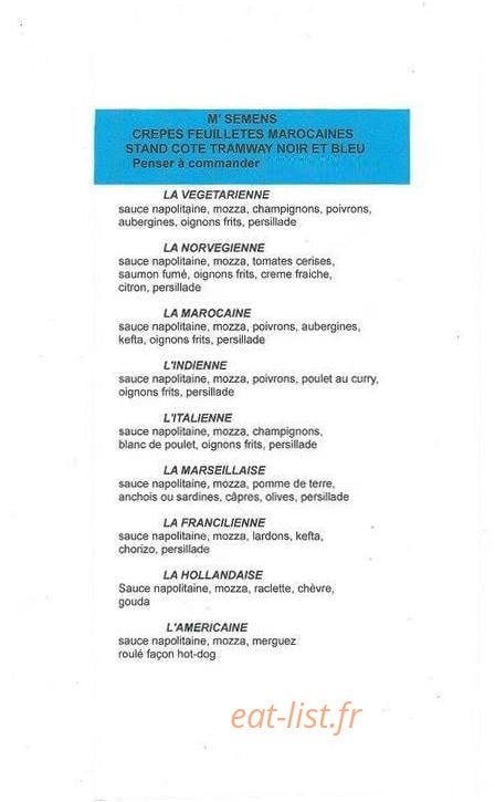 Rôtisserie jihane — carte page 1