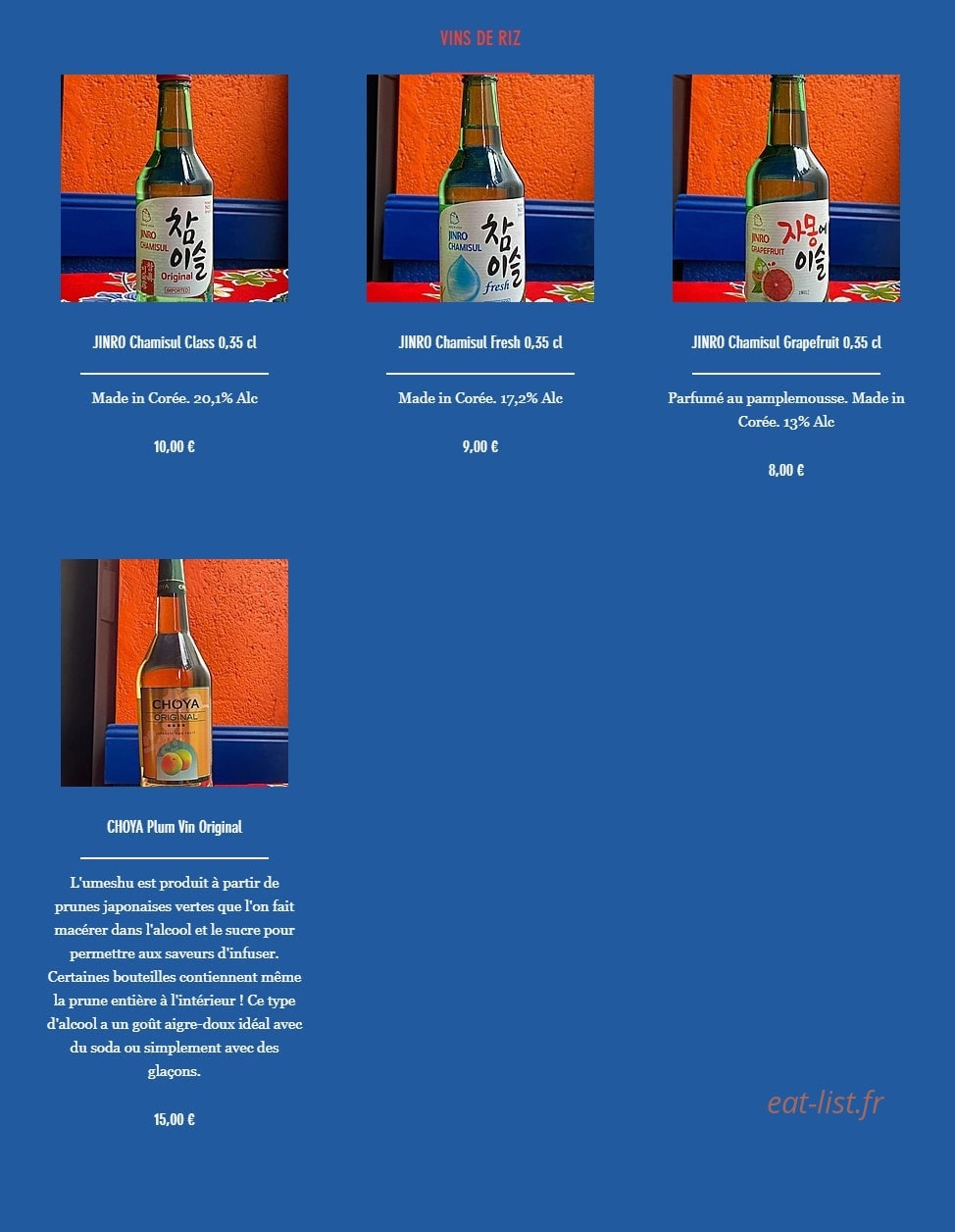 Sawasdee Bangkok — carte page 8