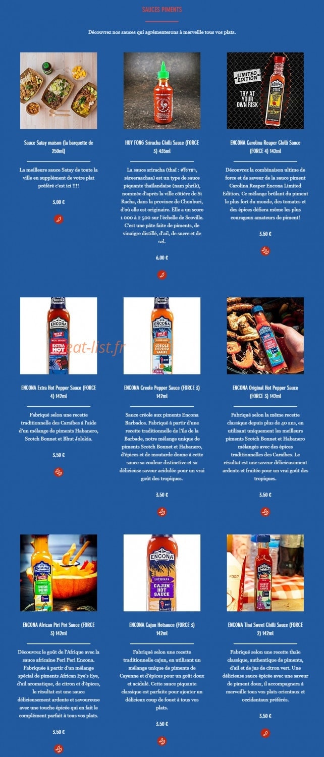 Sawasdee Bangkok — carte page 5