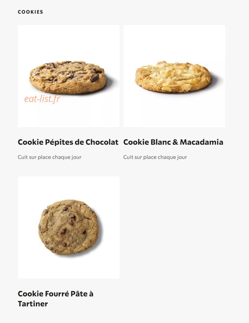 Starbucks Coffee — carte page 4