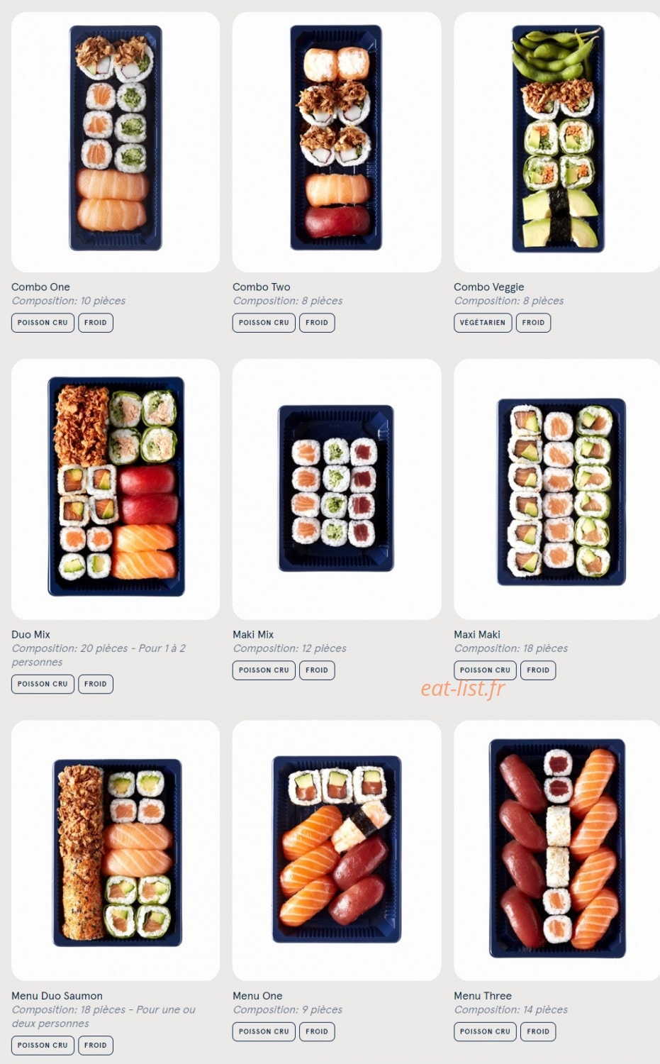 Sushi Daily — carte page 5